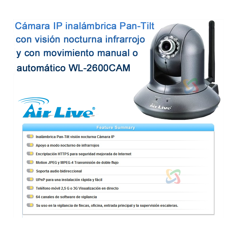 Camara IP Air Live WL-2600CAM