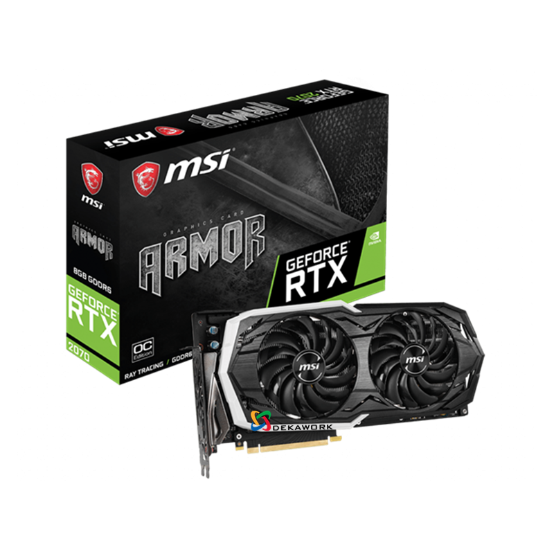 Placa De Video Geforce RTX 2070 ARMOR 8G OC MSI