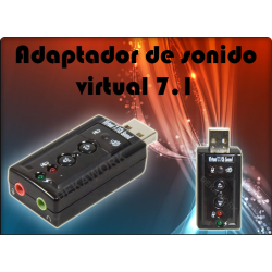 Adaptador audio virtual de sonido 7.1