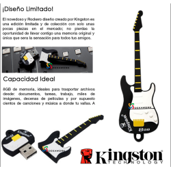 Pendrive Kingston 8GB GUITAR KE-U558G