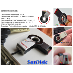 Pendrive Sandisk 32GB Cruzer Orbit