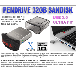 Pendrive Sandisk 32Gb ultra fit