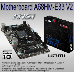 Motherboard MSI A68HM-E33 V2