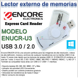 Lector de memorias Encore ENUCR-U3