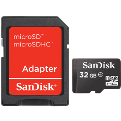 Memoria micro SDHC Sandisk 32GB clase 4