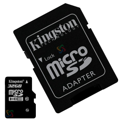 Memoria micro SDHC Kingston 32GB clase 10