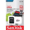 Memoria micro SD UHS-I Sandisk 64GB clase 10 - 80 MB/s