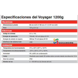 Lector de codigo de barras honeywell Voyager 1200g