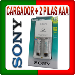 Kit cargador con 2 pilas recargables AAA