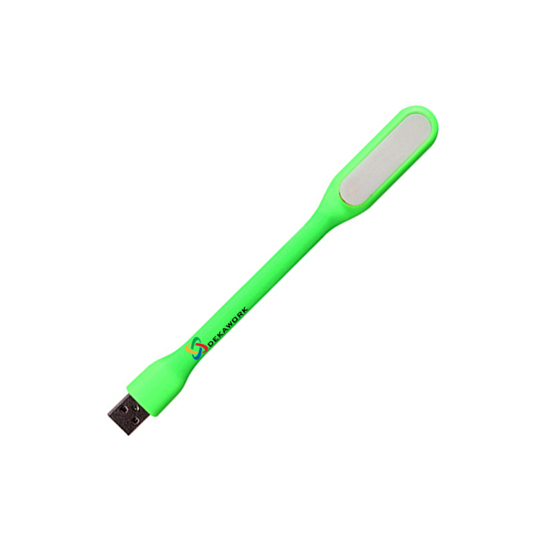 LUZ LED LAMPARA LINTERNA FLEXIBLE USB VERDE