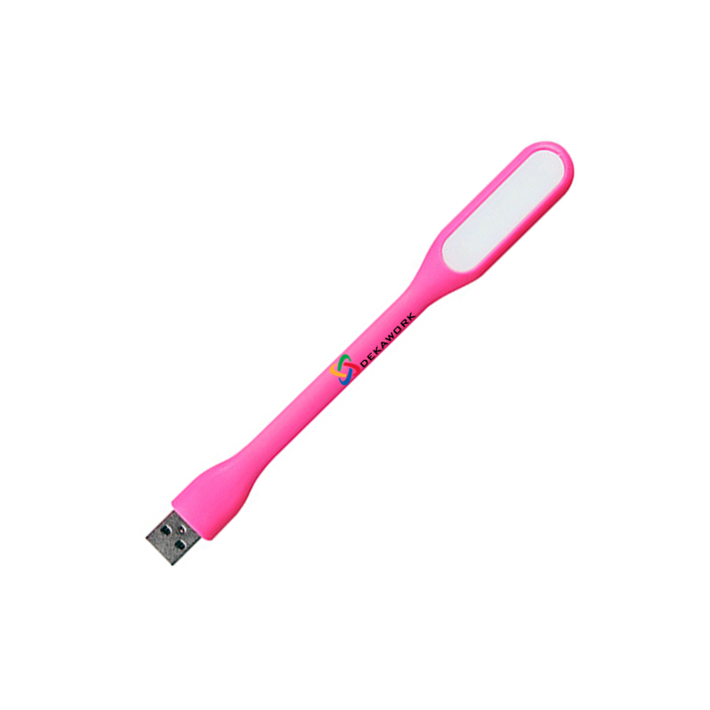 LUZ LED LAMPARA LINTERNA FLEXIBLE USB ROSA