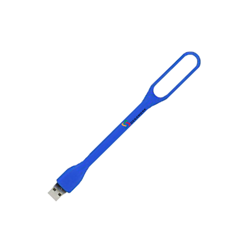 LUZ LED LAMPARA LINTERNA FLEXIBLE USB AZUL