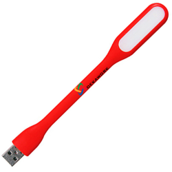 LUZ LED LAMPARA LINTERNA FLEXIBLE USB ROJO