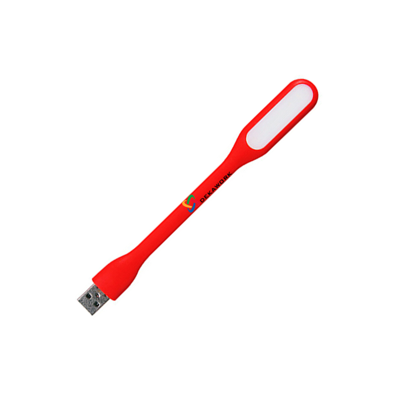 LUZ LED LAMPARA LINTERNA FLEXIBLE USB ROJO