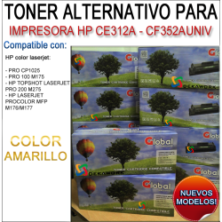 Toner Alternativo Global CE312A / CF352 (M176N) AMARILLO