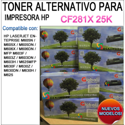 Toner Alternativo Global CF281X 25K NEGRO