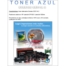 Toner Alternativo Evertec CE311A C - AZUL