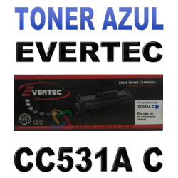 Toner Alternativo Evertec CC531A C - AZUL