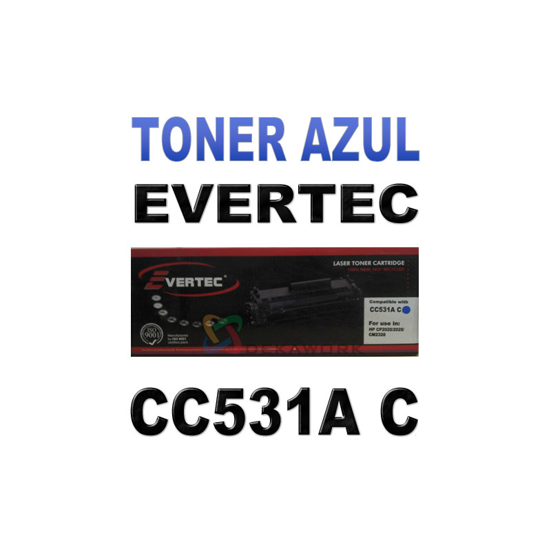 Toner Alternativo Evertec CC531A C - AZUL