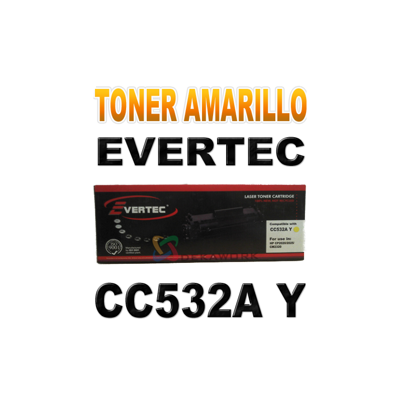 Toner Alternativo Evertec CC532A Y - AMARILLO