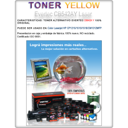 Toner Alternativo Evertec CB542A Y