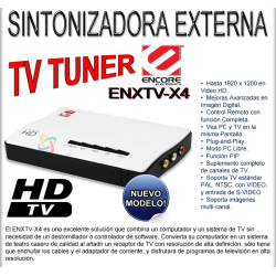 Sintonizadora de TV externa Encore ENXTV-X4 box