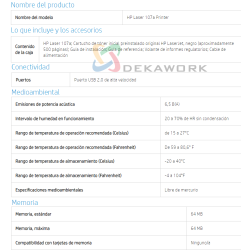 Impresora HP Laser 107a