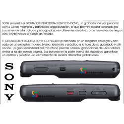 Grabador periodistico SONY ICD-PX240