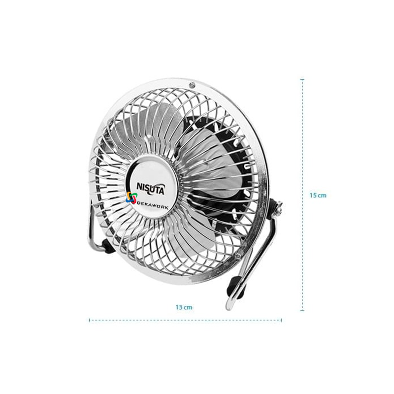 Ventilador Nisuta NS-FANU USB P/escritorio metalico