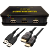 KVM de 2 puertos HDMI