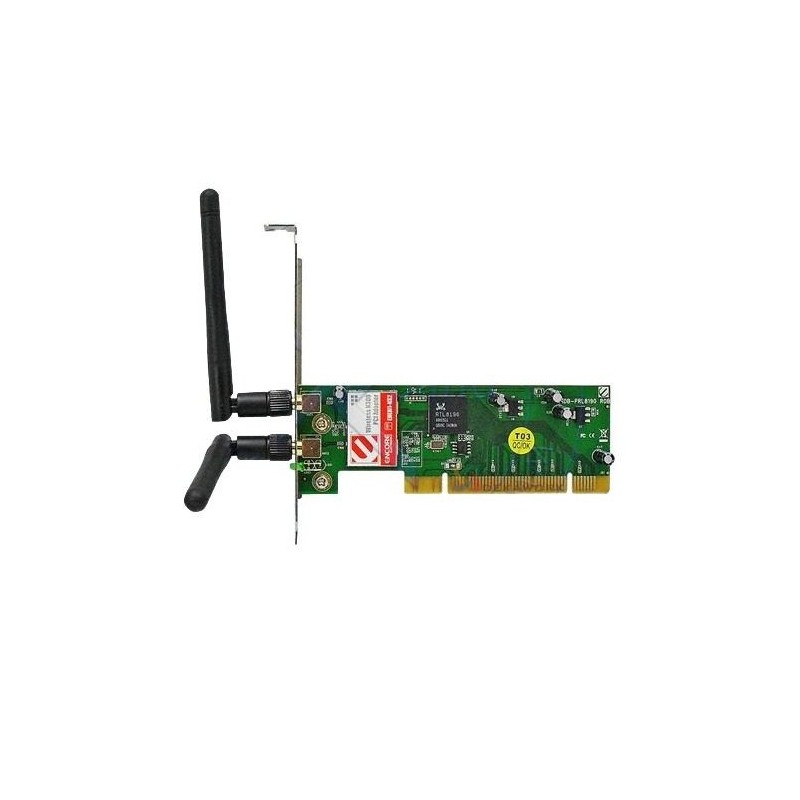 Placa de red Encore WIFI PCI N300 2 antenas 2dbi wp819022