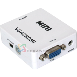 Convertidor Mini VGA a HDMI con audio separado