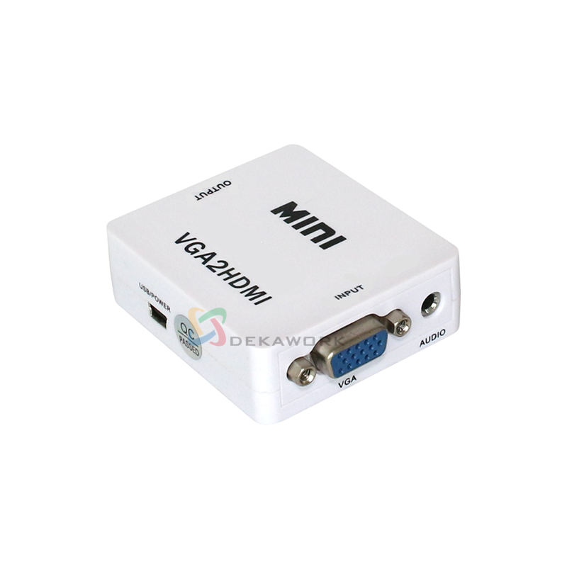 Convertidor Mini VGA a HDMI con audio separado