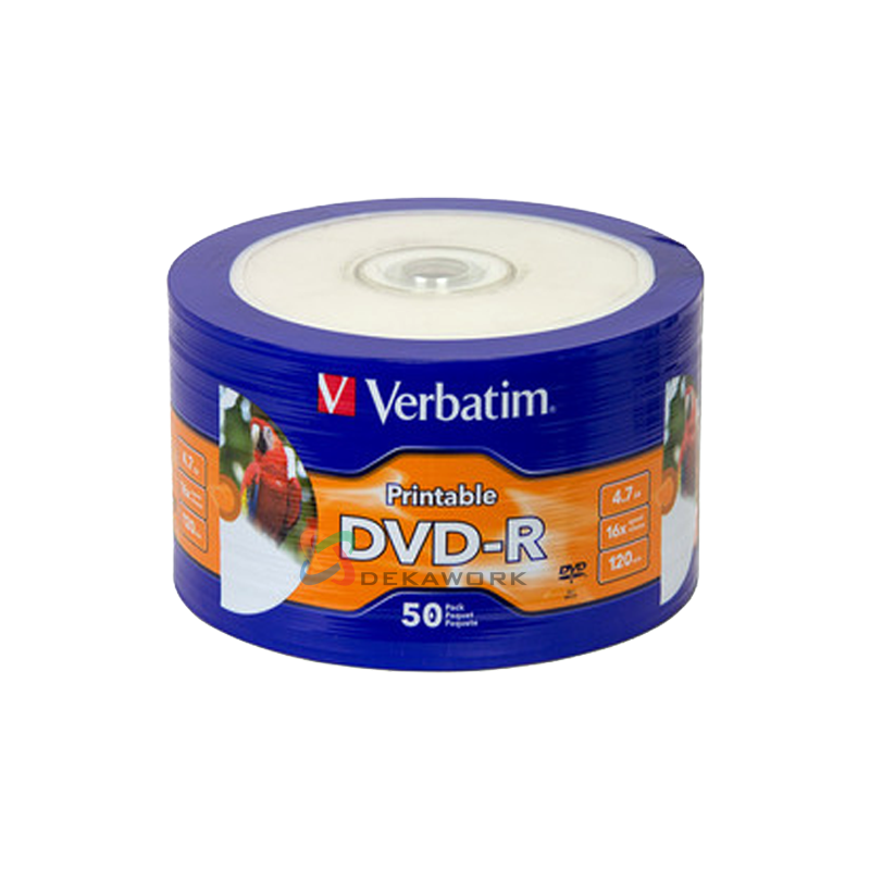 Dvd-r 16x 4.7gb 120 Min X 50 unid printable