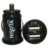 Cargador de auto 12/24v / 2 usb ns-ad12us2e