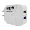 Cargador Nisuta 2 puertos USB 2.4A ns-fu524uc