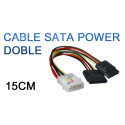 Cable S-SATA power doble oem