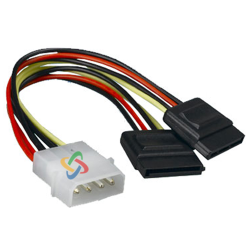 Cable S-SATA power doble oem