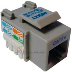 CONECTOR HEMBRA RJ-45 CAT5E TIPO 110 marfil