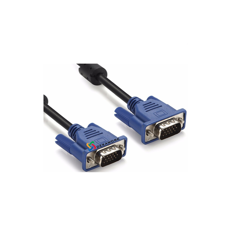 Cable VGA 15 pin 5 metros m/m con filtro kanji