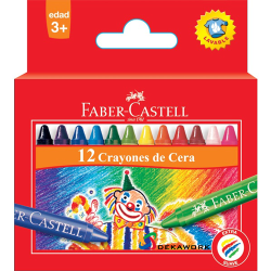 Crayones de cera x 12 unidades Faber Castell