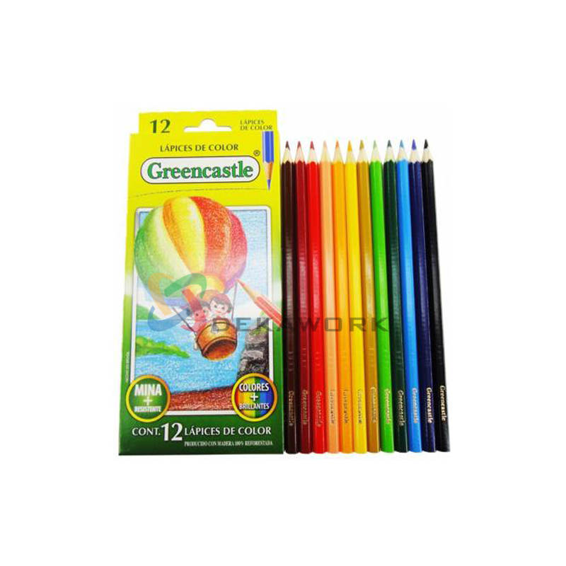 Lapices de colores x 12 unidades GreenCastle