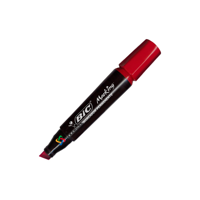 Marcador permanente rojo Bic Marking